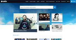 Desktop Screenshot of oztix.com.au